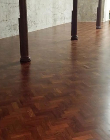 mahogany floor restoration
