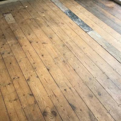 Original Pine Floorboards Sanding