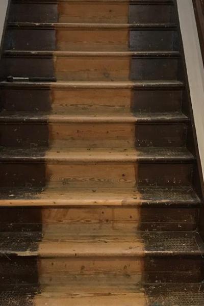 Original Pine Stairs Restoration